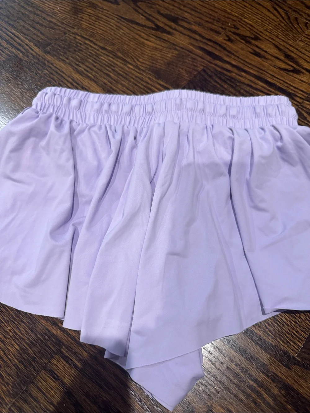 Katie J NYC Lavender Ruffle Skort Shorts never worn size XL